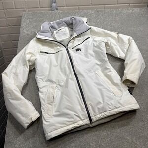 Helly Hansen Helly Tech Jacket Performance Insulated Ski Mens L White Waterproof